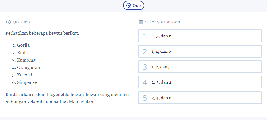Latihan Soal Klasifikasi Makhluk Hidup Biar Lancar SBMPTN Saintek!