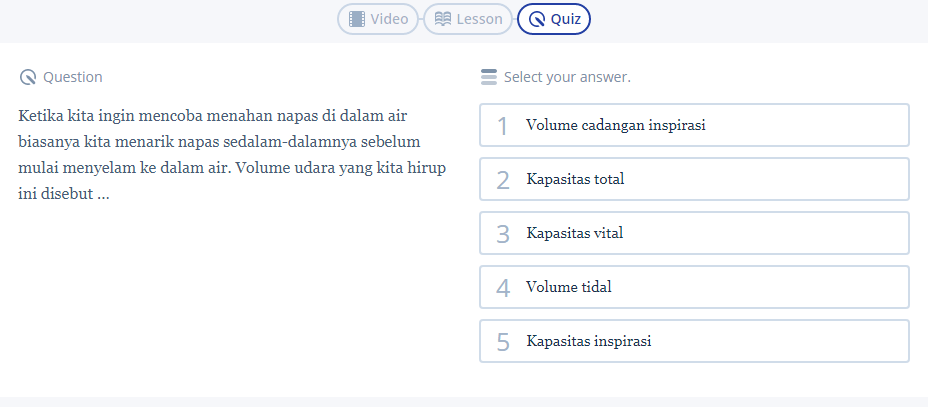 Contoh Soal Sistem Pernapasan Lengkap dengan Pembahasannya