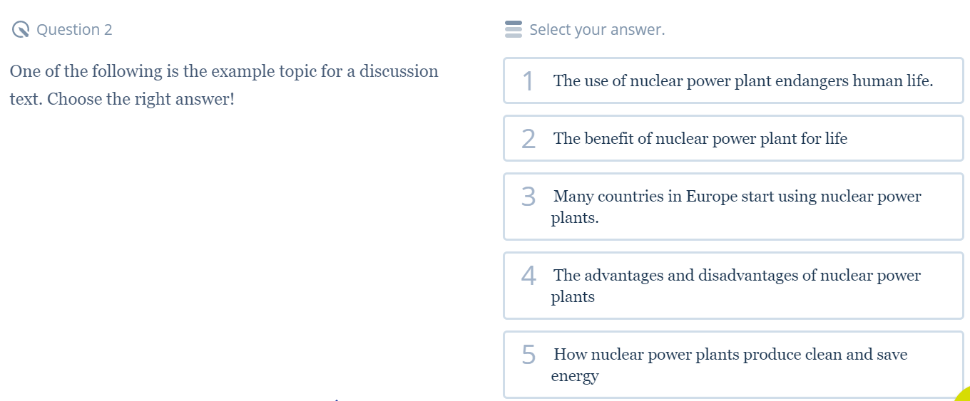Contoh Soal Discussion Text Nomor 1