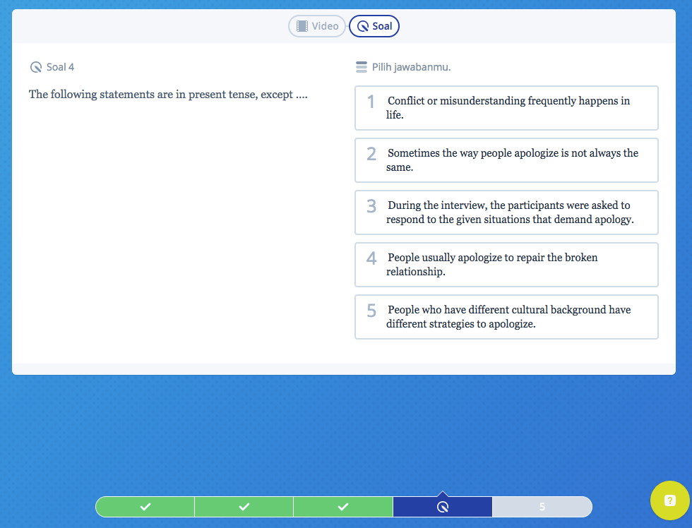 Mau Bahasa Inggris SBMPTN Lancar Yuk, Latihan Soal Simple Present Tense Dulu!