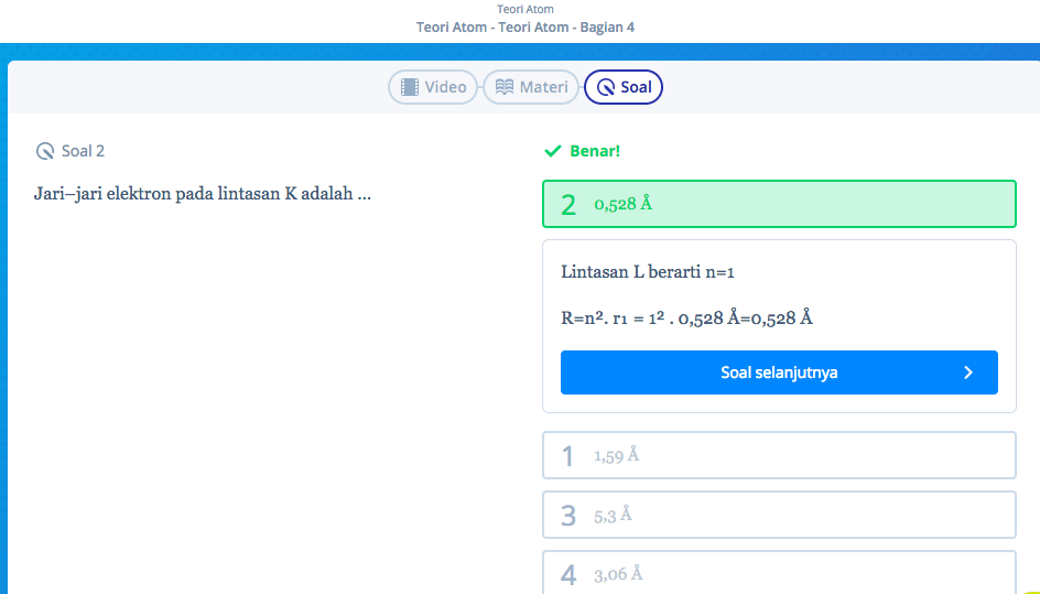Contoh Soal Teori Atom Nomor 1