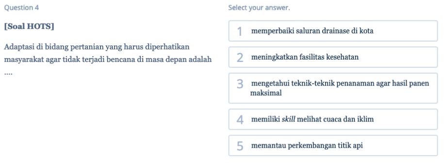 Contoh Soal SBMPTN Geogerafi