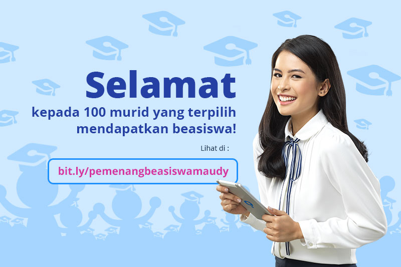 Ini Dia 100 Pemenang #BeasiswaMaudy yang Telah Dinanti!