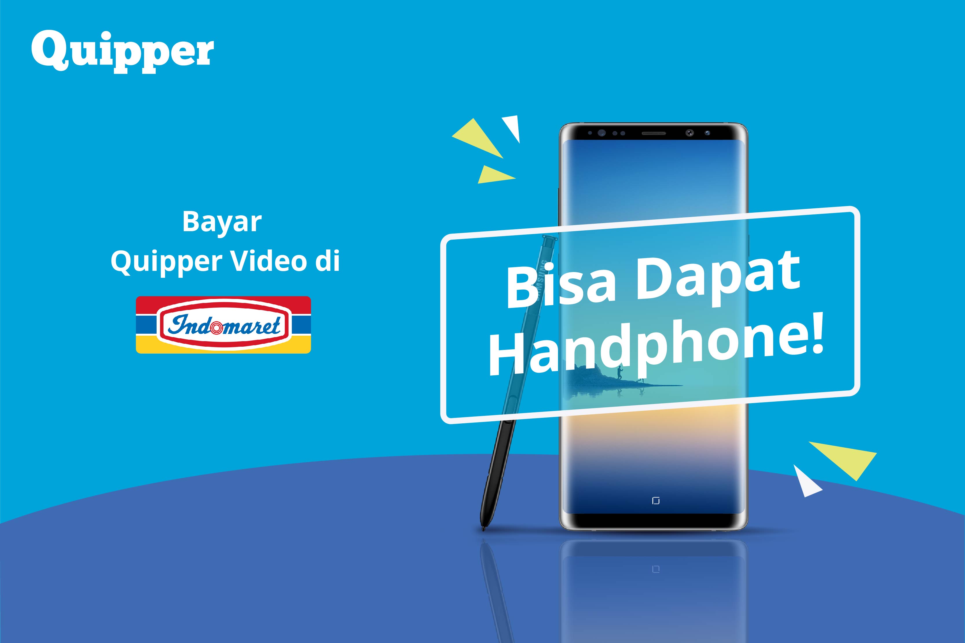 Bayar Quipper Video di Indomaret dan Menangkan Samsung Galaxy Note 8!