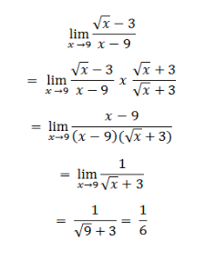 Limit fungsi aljabar kelas 12