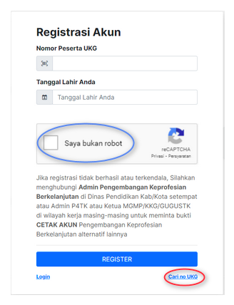 registrasi akun gtk