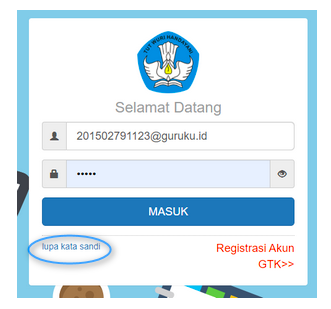lupa password / kata sandi sim pkb