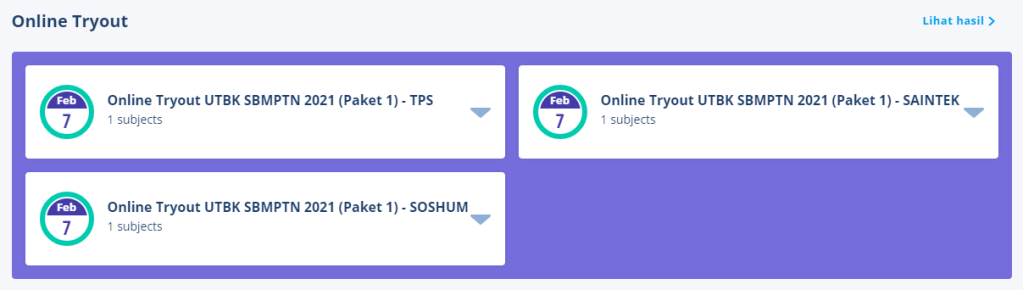 online tryout UTBK 2021