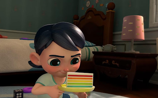 Cuplikan Candy Monster konten animasi digital saat ini