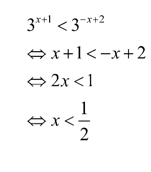 Pertidaksamaan Eksponen a kurang dari 1