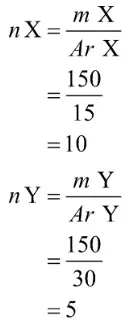 kamu harus menentukan jumlah mol unsur X dan Y