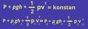 Rumus Hukum Bernoulli Kontinuitas