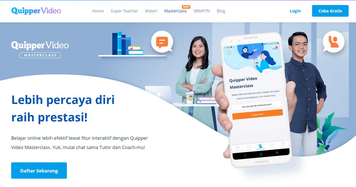 Belajar Interaktif Dengan Tutor Coach Quipper Video Masterclass